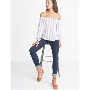 Marine layer off the shoulder long sleeve top